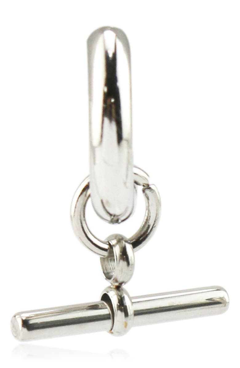 REBL Toggle Drop Earrings, Alternate, color, Silver