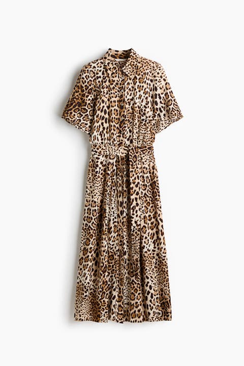 Tie-belt Shirt Dress