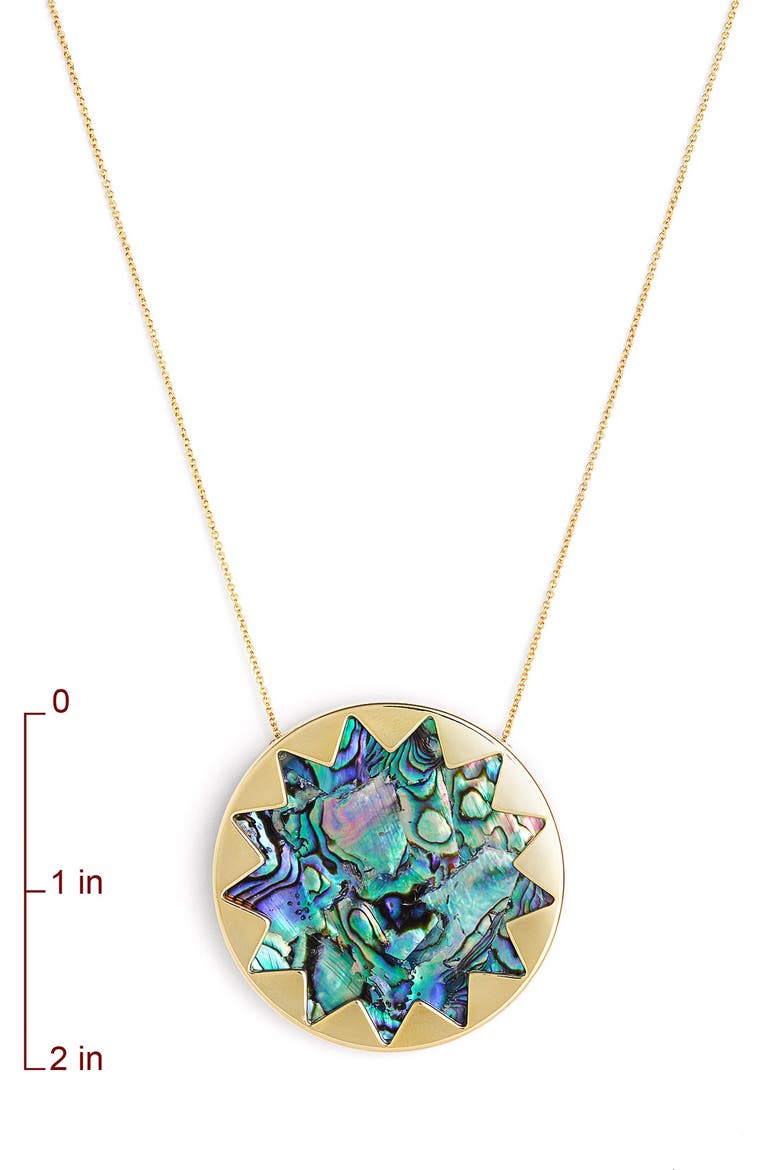 Large Sunburst Pendant Necklace, Alternate, color, MULTI