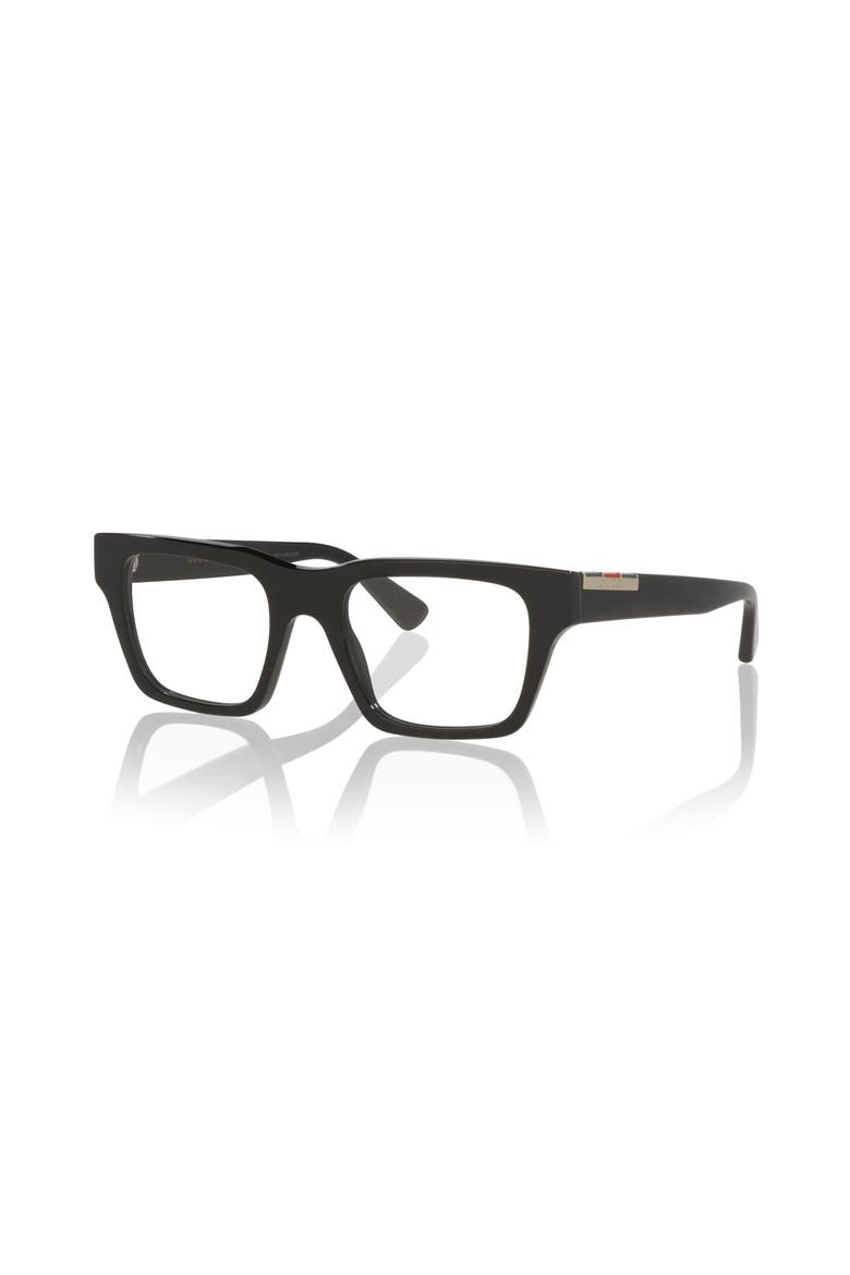 51mm Rectangle optical glasses, Main, color, Black