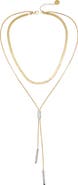 Vince Camuto Two- Layered Lariat Necklace