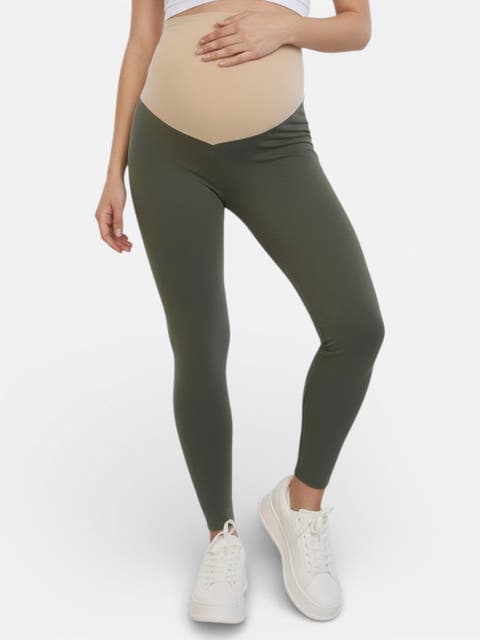 Essential Stretch Secret Fit Over the Belly Maternity Leggings