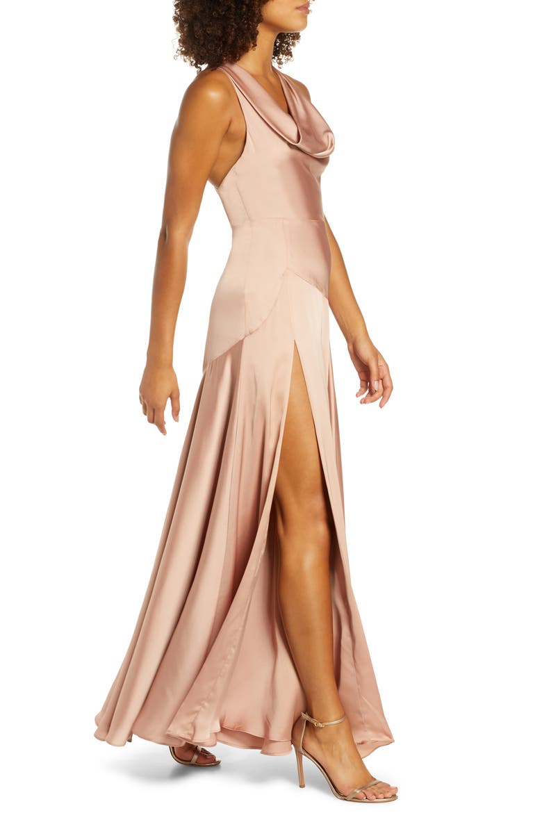 The Alice Evening Gown, Alternate, color, DARK NUDE