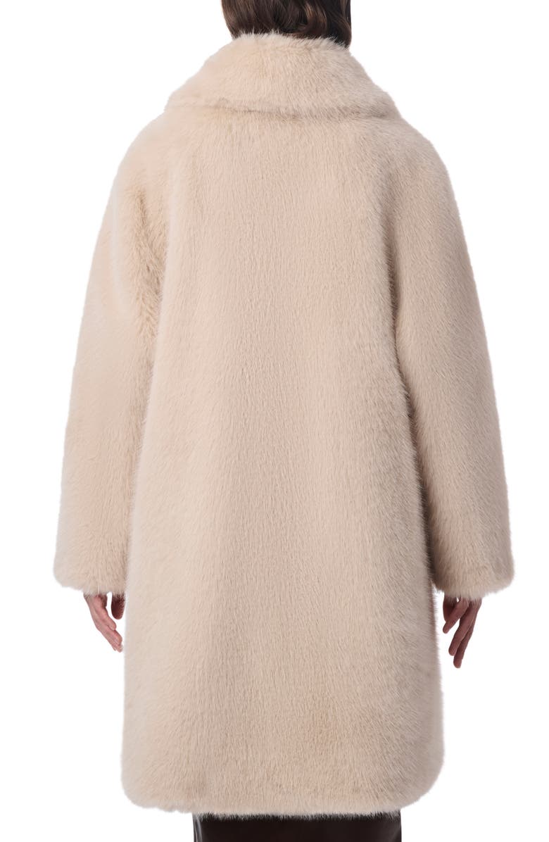 Bernardo Faux Fur Swing Coat, Alternate, color,