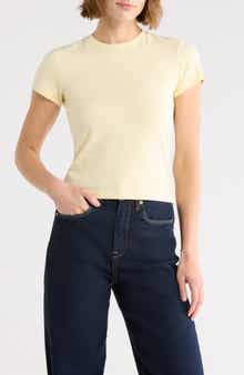 Good American Super Stretch Baby Tee