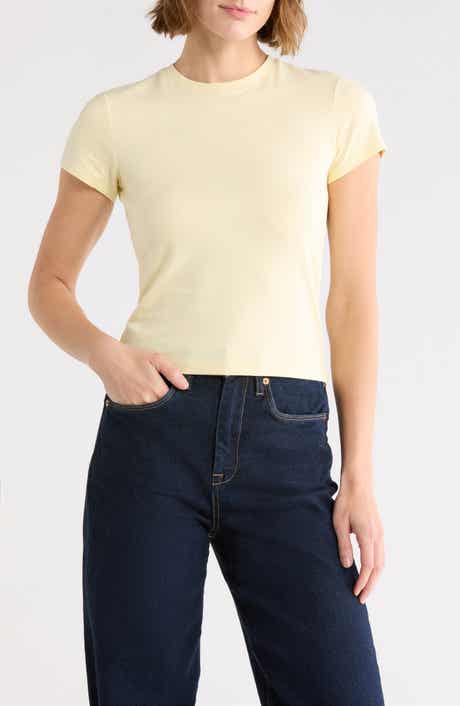 Good American Super Stretch Baby Tee
