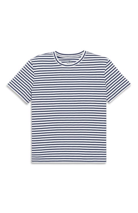 Adult Easy Crewneck Stripe Tee (Women's Fit)