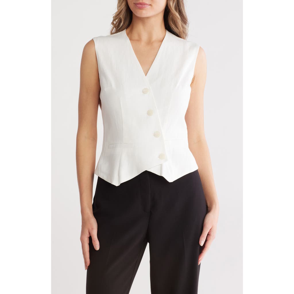 PATRIZIA LUCA PATRIZIA LUCA ASYMMETRIC BUTTON FRONT VEST