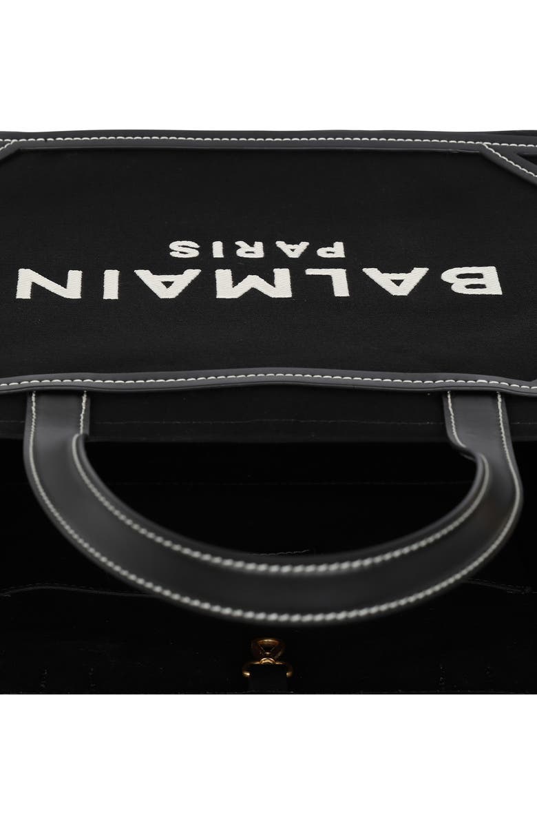 Balmain Medium B-Army Monogram Shopper Tote, Alternate, color,