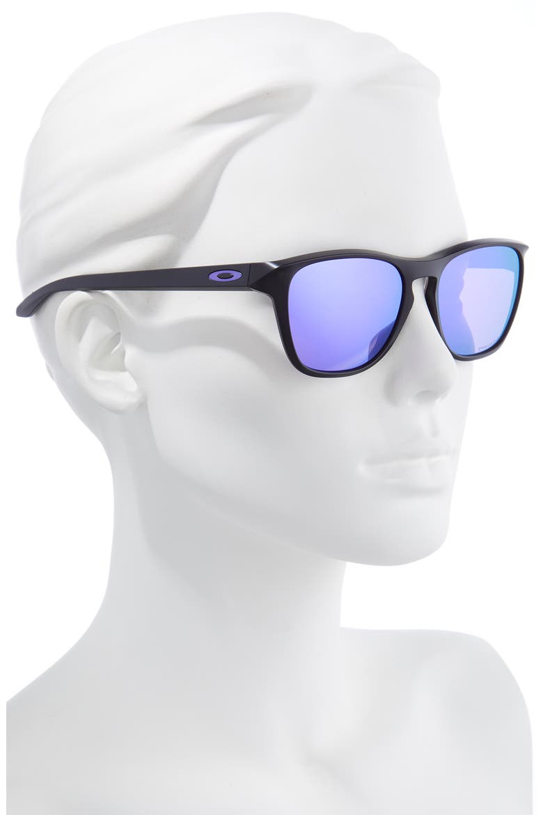 Manorburn 56mm Square Sunglasses, Alternate, color, MATTE BLACK/ PRIZM VIOLET