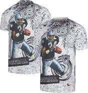 Mitchell & Ness Men's Mitchell & Ness Bo Jackson White Las Vegas Raiders Retired Player Name & Number Burst T-Shirt