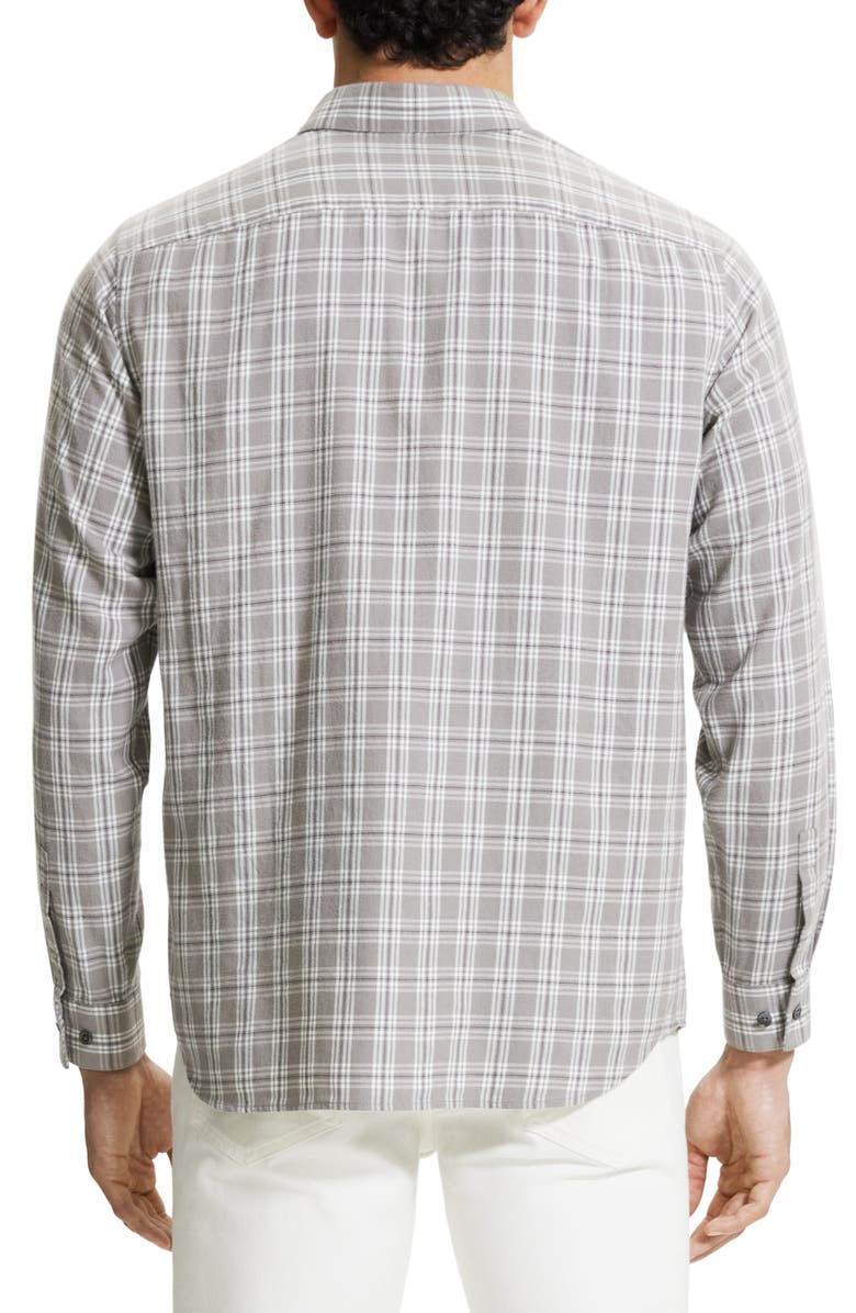 Theory Irving Medium Check Cotton Button-Up Shirt, Alternate, color, 