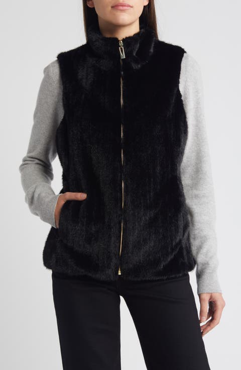 Reversible Faux Fur Vest