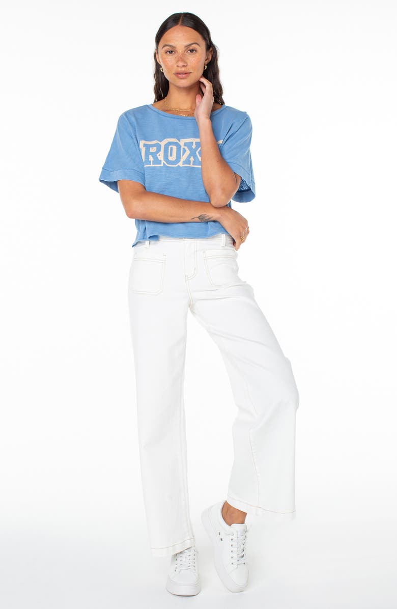 Roxy Uni Oversize Crop Graphic T-Shirt, Alternate, color, 