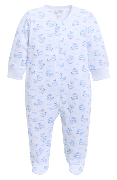 Print Pima Cotton Footie (Baby)
