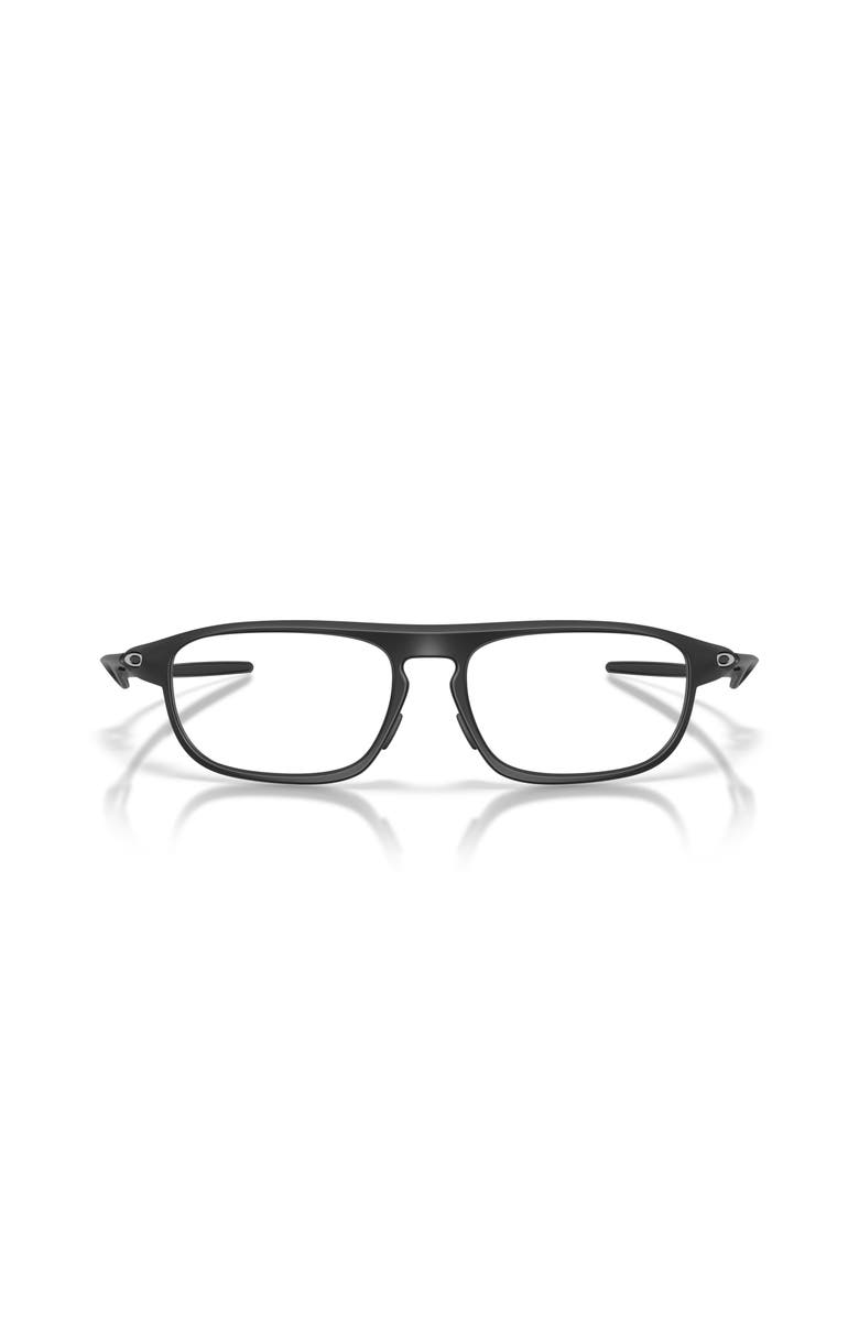 Oakley 55mm Rectangle optical glasses, Alternate, color, Black