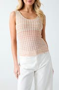 GUESS Rosalyn Metallic Pointelle Sweater Tank