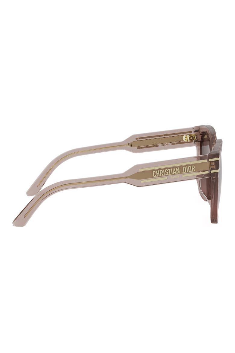 'DiorSignature S7F 58mm Square Sunglasses, Alternate, color, SHINY BEIGE / GRADIENT ROVIEX
