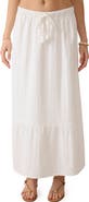Faherty Dune Organic Cotton Gauze Drawstring Maxi Skirt
