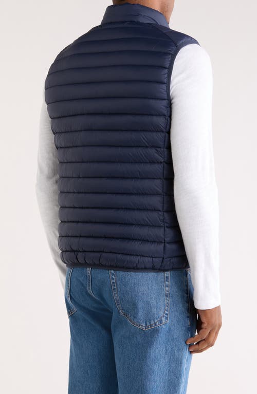 Save The Duck Remo Water Resistant Packable Puffer Vest In Blue
