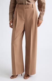 Reiss Luna Wide Leg Wool Blend Pants