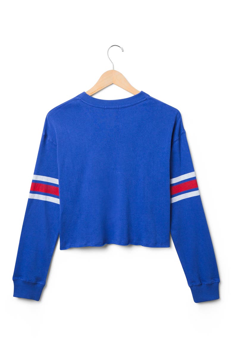 Giants Graphic Retro Cropped Sweatshirt, Alternate, color, LIBERTY