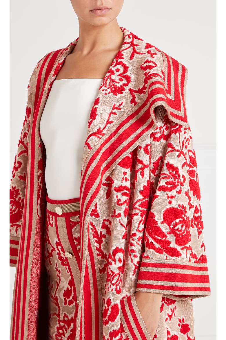 Francis Knit Cape, Alternate, color, Oatmeal Mix