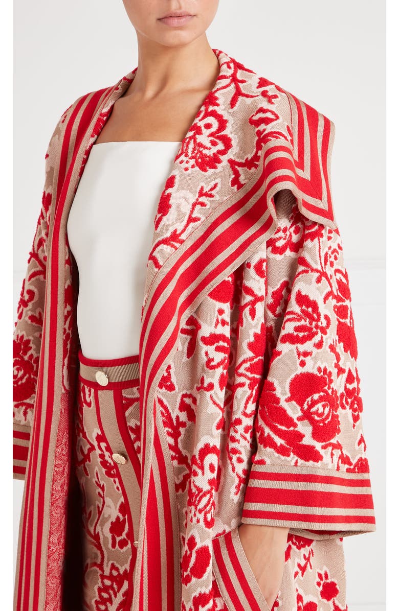 Temperley London Francis Knit Cape, Alternate, color, Oatmeal Mix