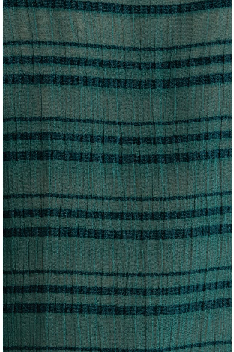 Solid Cali Stripe Midi Cover-Up Dress, Alternate, color, GREEN