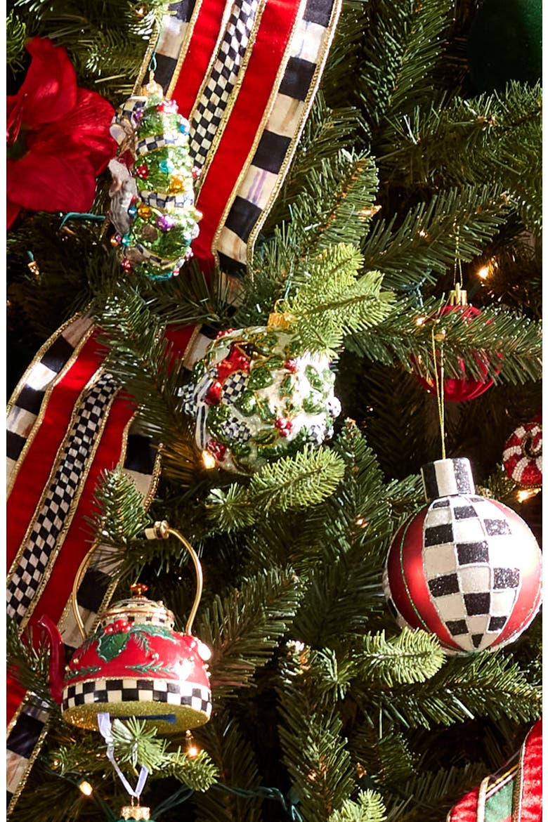Cardinal Glass Ball Ornament, Alternate, color, WHITE