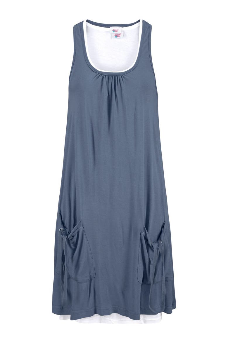 Layered Look Dress, Alternate, color, Smokey Blue