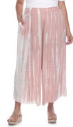 BOHO ME Tie Dye Print Cropped Wide Leg Pants
