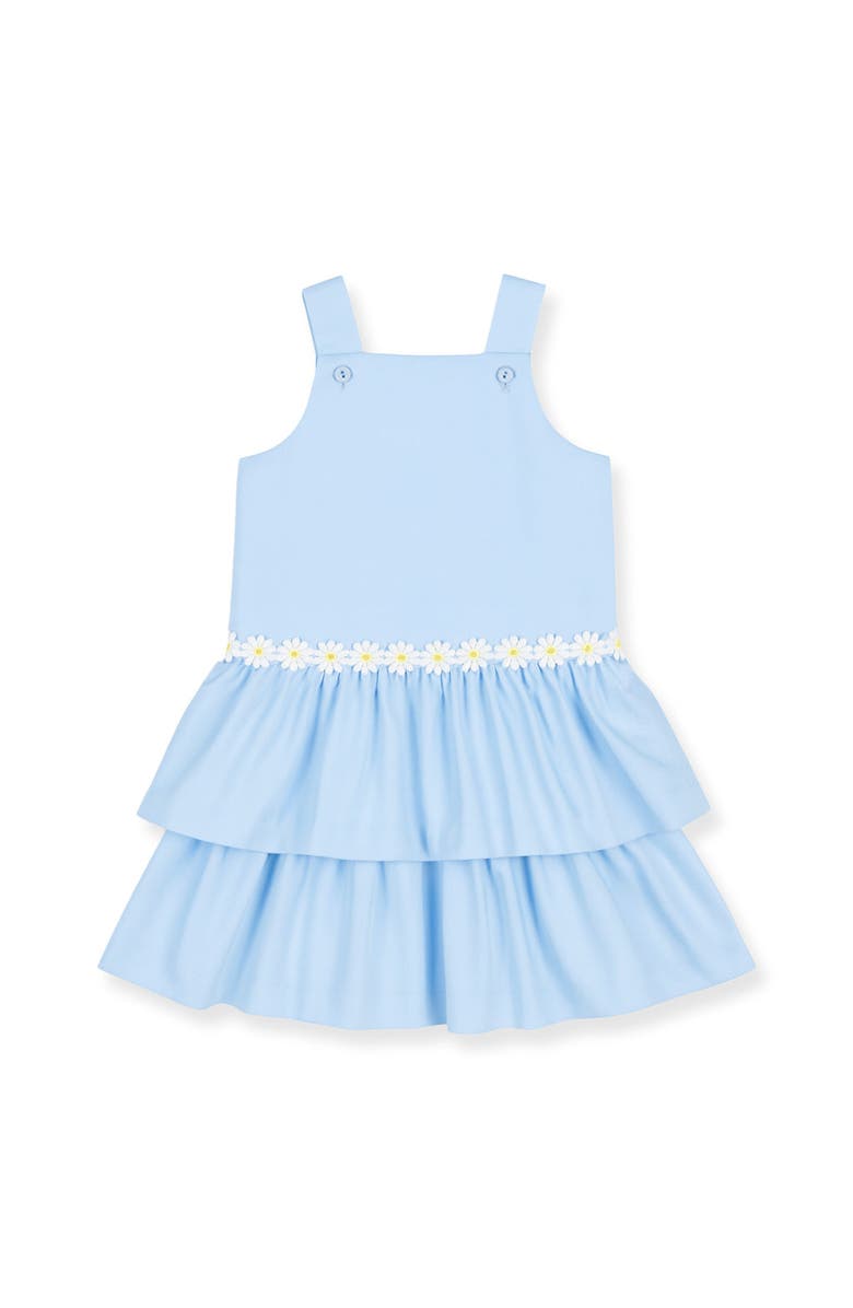 Florence Eiseman Pique Dress with Daisies, Alternate, color, Light Blue
