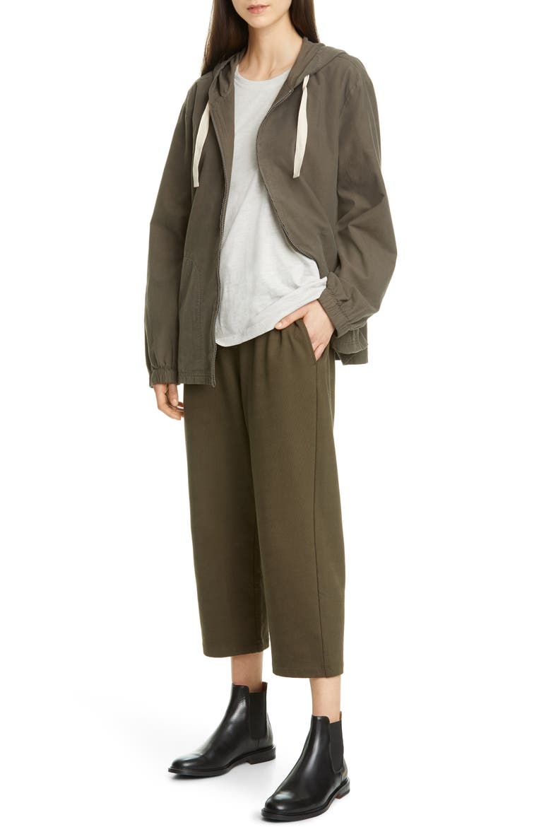 Organic Cotton Hooded Zip Jacket (Nordstrom Exclusive), Alternate, color, SURPLUS