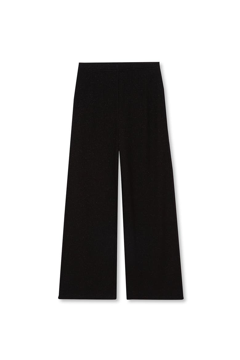 Girls Wide Leg Sparkly Pants, Main, color, Black