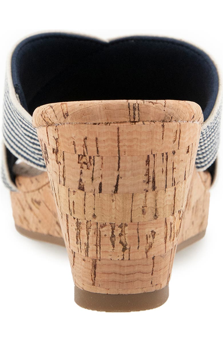 Kensie Jule Slide Sandal, Alternate, color, Navy Stripe