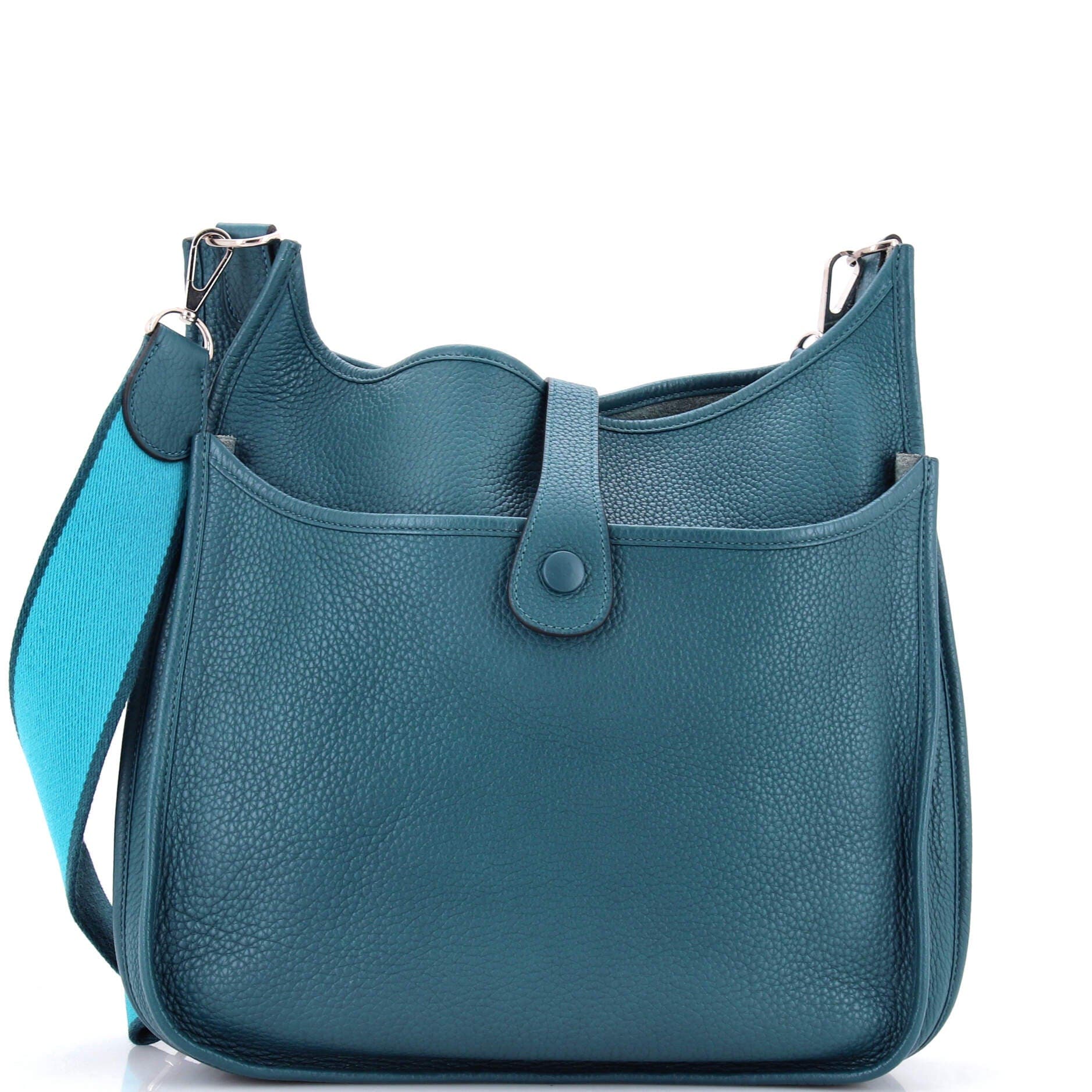 Pre-Owned Hermes Evelyne Bag Gen III Clemence GM, Alternate, color, Colvert