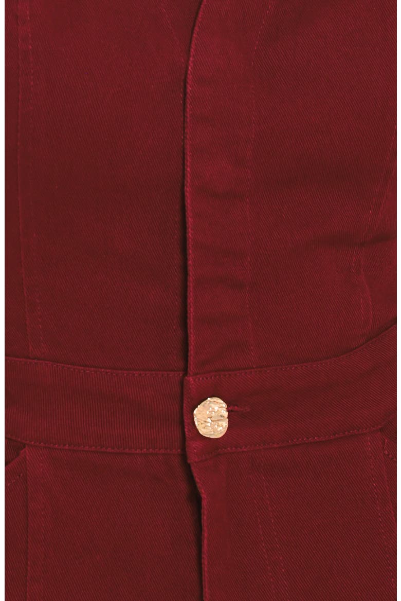 Cutout Wide Leg Jumpsuit, Alternate, color, BURGUNDY