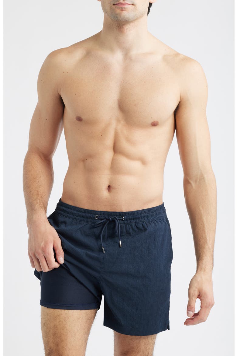 5-Inch Volley Swim Shorts, Alternate, color, NAVY ECLIPSE