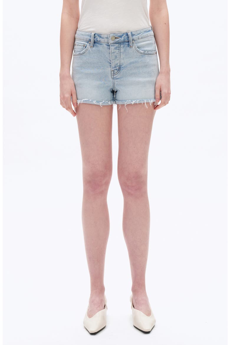 Cutoff Denim Shorts, Main, color, LIGHT BLUE