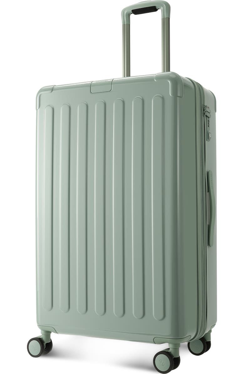 Hedgren Nostos Glossy Large Spinner Suitcase, Alternate, color, Laguna