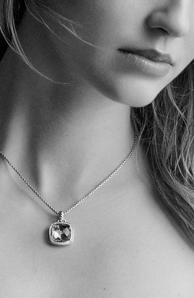 David Yurman Albion Pendant with Diamonds in 18k Gold, Alternate, color,