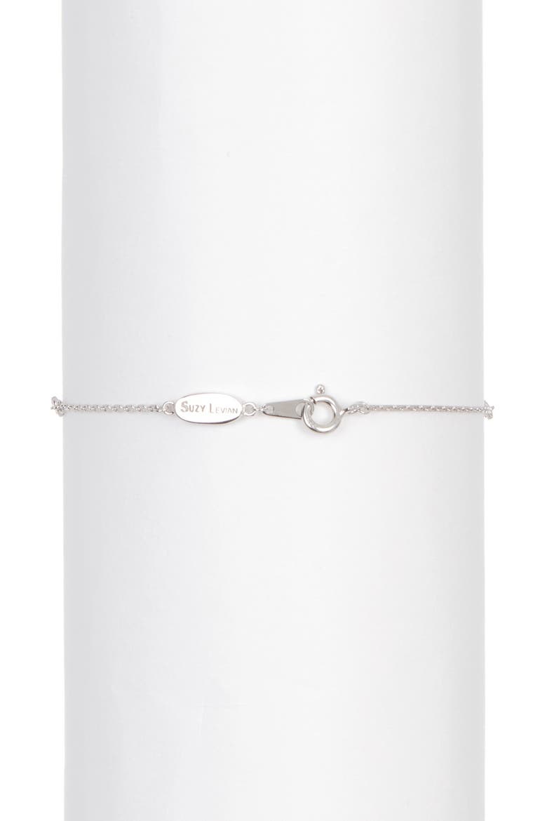 Sterling Silver Sapphire & Diamond Bracelet, Alternate, color, BLUE