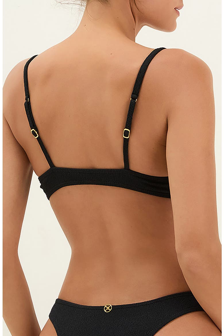 Giulia High Cut Bikini Bottoms, Alternate, color, BLACK
