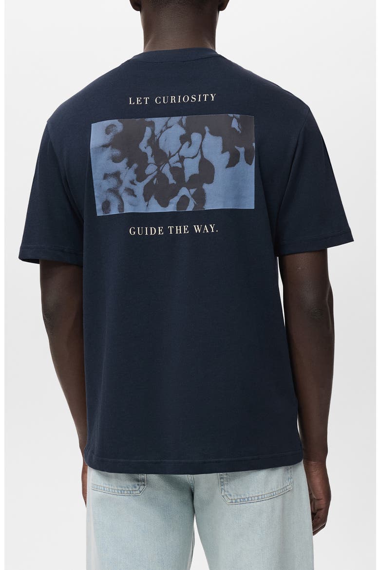 Cotton Graphic T-Shirt, Alternate, color, INDIGO BLUE