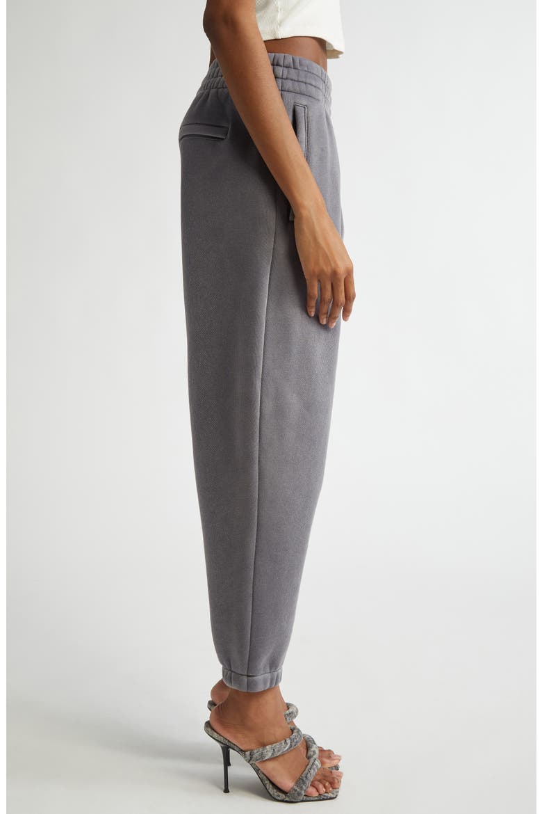 Essential Logo French Terry Sweatpants, Alternate, color, WASHED ASPHALT