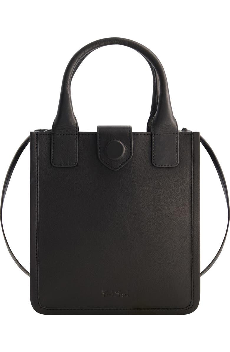 FRED BY FRED SEGAL Leather Top Handle Bag, Main, color, Black