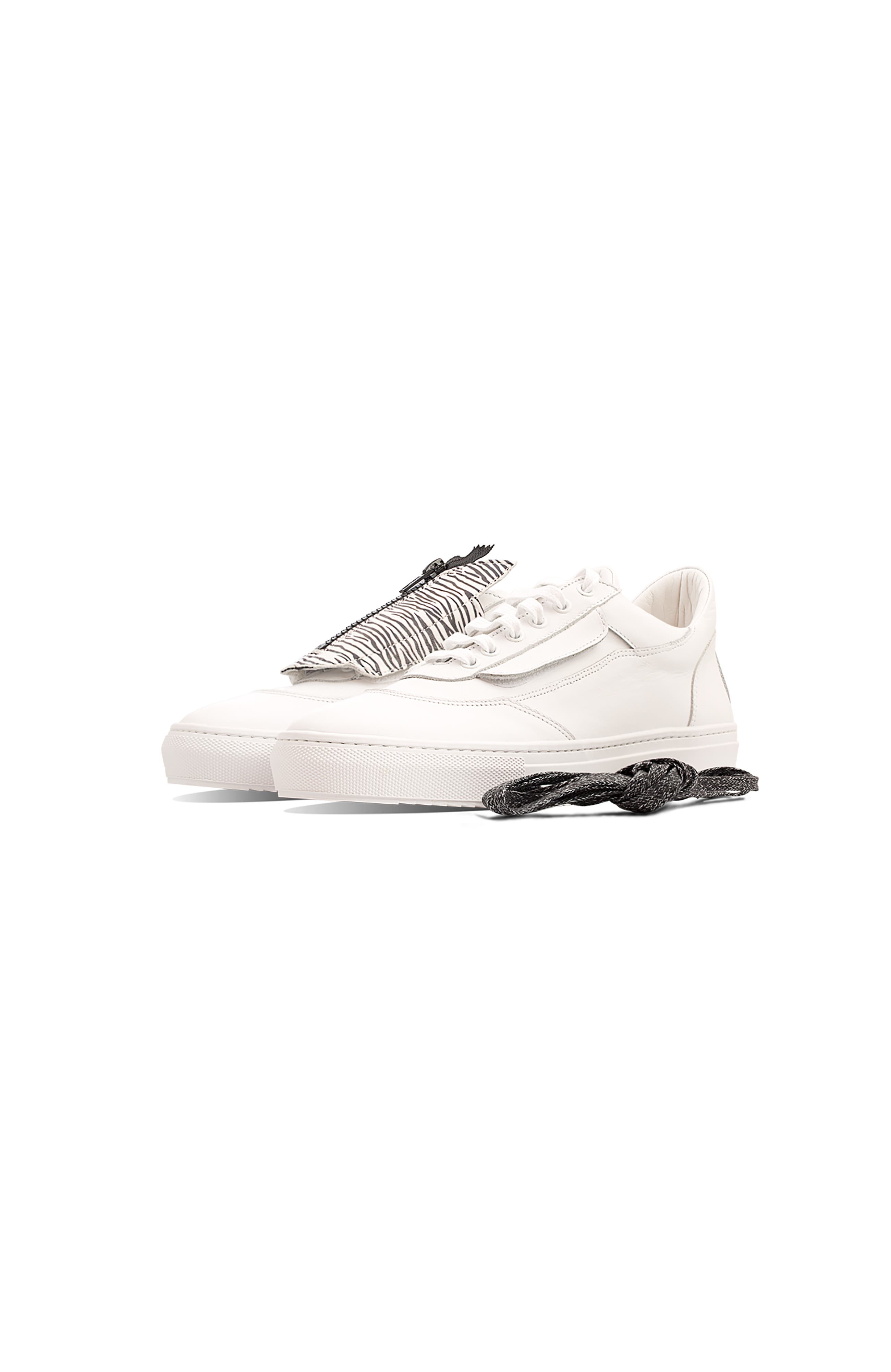 Fini Bold White Sneaker  - Unisex, Alternate, color, White