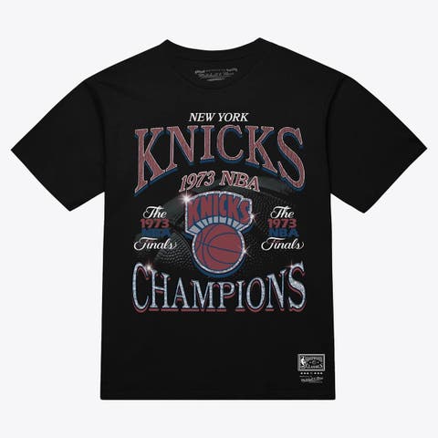 Men's Mitchell & Ness Black New York Knicks Champions Era T-Shirt