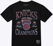 Mitchell & Ness Men's Mitchell & Ness Black New York Knicks Champions Era T-Shirt
